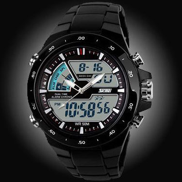 Relogio Masculino 50m Waterproof Men's Silicone Sports Watches - SolaceConnect.com