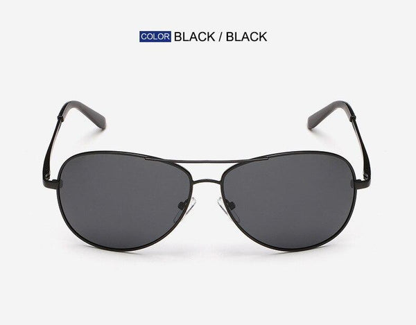 Retro Classic Men's Metal Frame UV400 Polarized Sunglasses - SolaceConnect.com