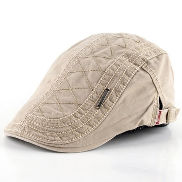 Retro Cotton Beret Hats Casual Peaked Flat Patchwork Caps for Men  -  GeraldBlack.com