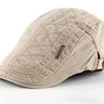 Retro Cotton Beret Hats Casual Peaked Flat Patchwork Caps for Men - SolaceConnect.com