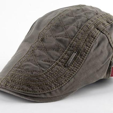 Retro Cotton Beret Hats Casual Peaked Flat Patchwork Caps for Men - SolaceConnect.com