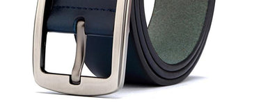 Genuine Leather Belts Male Pin Alloy Wide Pin Buckle Metal Retro Belt for Men Adjustable Accessories - SolaceConnect.com