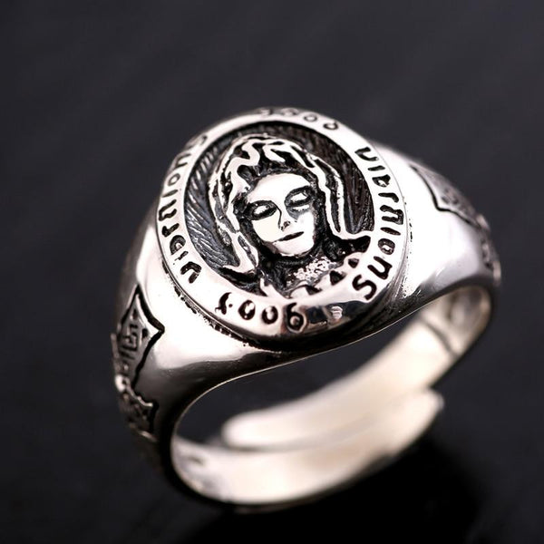 Retro Fashion Unisex Blessing of the Virgin Mary Thai Silver Ornaments - SolaceConnect.com