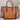 Retro Genuine Leather Women Hand Painted Large Capacity Portable Tote Cowhide Shoulder Handbag  -  GeraldBlack.com