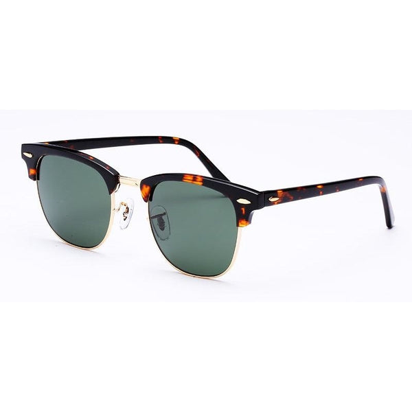 Retro Men's Semi-Rimless Gradient UV400 Driving Sunglasses  -  GeraldBlack.com