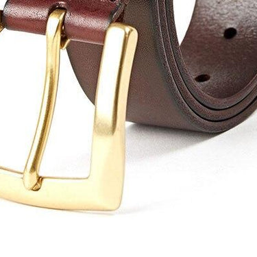 Designers Men's Retro Design Unique Wide Pin Buckle Metal Belt Jeans Accessories Cow Leather Belts - SolaceConnect.com