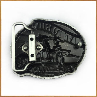 Retro Skull "Live to Ride" Western Jeans Belt Buckle with Pewter Finish - SolaceConnect.com