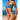 Retro Style Printed High Cut Low Waist Bandage 2 Piece Swimsuit for Women  -  GeraldBlack.com