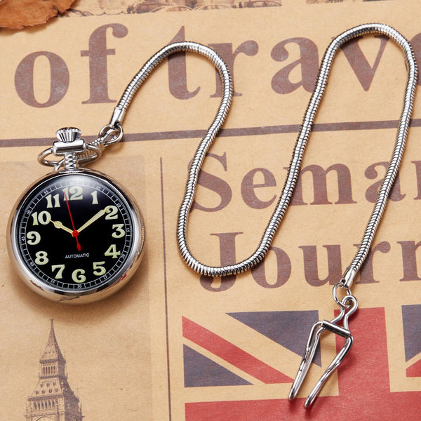 Retro Vintage Antique Unisex Copper Necklace Chain Pendant Pocket Watch  -  GeraldBlack.com