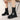 Retro Women Ankle Stretch Chelsea Boots Fashion Cozy Square Heel Thick Soles Platform Zipper Martin Boots  -  GeraldBlack.com