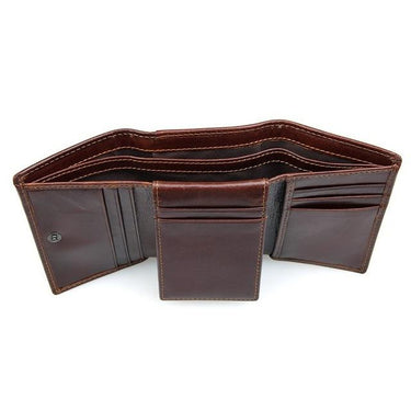 RFID Antitheft Scanning Leather Slim Mini Wallet Case for Men - SolaceConnect.com