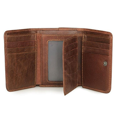 RFID Antitheft Scanning Leather Slim Mini Wallet Case for Men - SolaceConnect.com