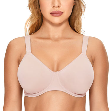 Rose Smoked Full Coverage Underwire Non-Padded Bra for Women  -  GeraldBlack.com
