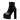 Round Toe High Heel Women's Motorcycle Platform Boots with Zipper - SolaceConnect.com