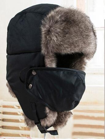 Russian Thick Warm Winter Men and Women Earmuff Caps with Mask - SolaceConnect.com
