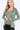 Sage Green Color Long-Sleeved Hoodie Workout Track Jacket for Women - SolaceConnect.com