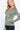 Sage Green Color Long-Sleeved Hoodie Workout Track Jacket for Women - SolaceConnect.com