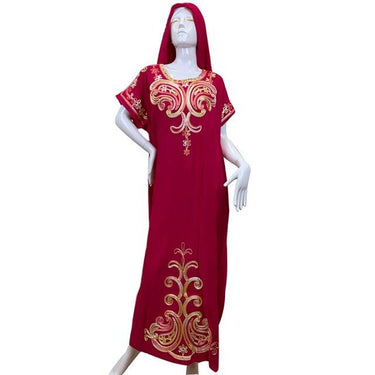 Cotton Embroidery Africa Clothing Saudi Traditional Wear India Islam Muslim Kaftan Dresses Turban - SolaceConnect.com
