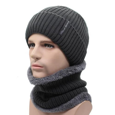 Scarf Knitted Bonnet Warm Baggy Unisex Mask Beanies Winter Hats - SolaceConnect.com