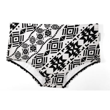 Sexy Black and White Combo Men's Bikini Swimming and Surf Boxer Trunks  -  GeraldBlack.com