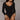 Sexy Black Off Shoulder Ribbed Knitted Slim V Neck Bodysuit for Women - SolaceConnect.com