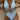 Sexy Blue One Piece Swimsuit Shiny Cut Out Bandage Cross Tummy Control Swimwear Bathing Suit Backless Monokini  -  GeraldBlack.com