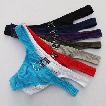 Sexy Erotic Men's Breathable Low Rise Penis Pouch G Strings Thong Bikini  -  GeraldBlack.com