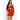 Sexy Fashion Women's Solid Rust Color Long Sleeves Front Tie Mini Dress  -  GeraldBlack.com