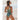 Sexy Female Lace Leaf Print Padded One Shoulder Belted One Piece Swimwear  -  GeraldBlack.com