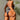 Sexy Hollow Out Bandeau Style High Cut Swimwear Printed Two Piece Set  -  GeraldBlack.com