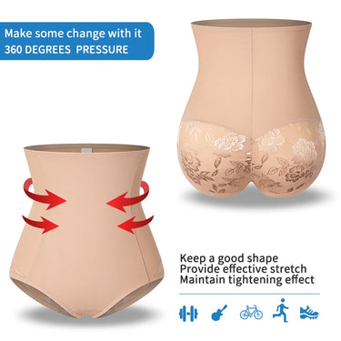 Sexy Lace Control Panties Shapewear Women Slim Waist Trainer Seamless Underwear Mesh Butter Lifter  -  GeraldBlack.com