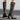 Sexy Lace Summer Long Boots Women Comfort Square High Heels Zipper Mid Calf Boots Plus Size 43  -  GeraldBlack.com