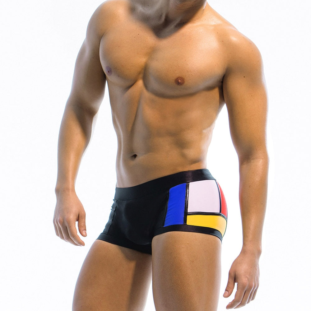 Sexy Male Swim Briefs Low Rise Trunk Swimwear Brief Swimming Surf Elastic Sunga Underpants  -  GeraldBlack.com