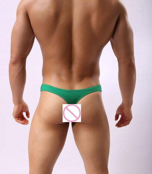 Sexy Men's Cotton Low Rise Penis Pouch Thongs G Strings Panties Underwear - SolaceConnect.com