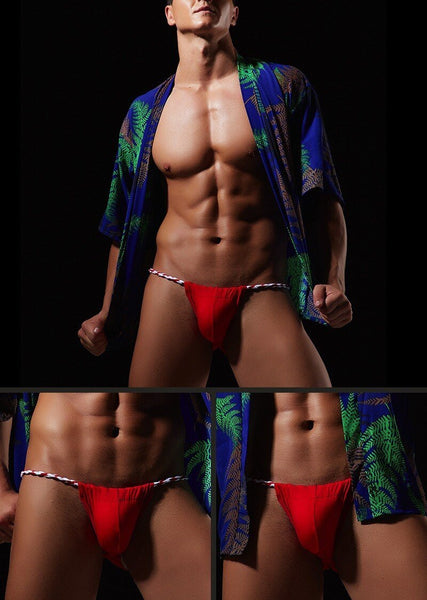Sexy Men's Cotton Printed Temptation Briefs with Penis Pouch - SolaceConnect.com