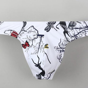 Sexy Men's Fashion Print Low Rise Penis Hipster Thongs G Strings Briefs - SolaceConnect.com