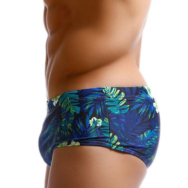 Sexy Men's Geometric Padded Enhancing Pouch Push Up Swim Briefs  -  GeraldBlack.com