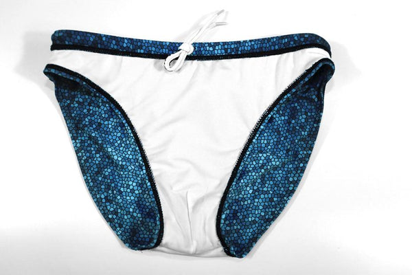 Sexy Men's Printed Blue Boxer Briefs Penis Pouch Beach Bathing Surf Board - SolaceConnect.com