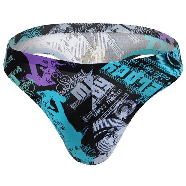 Sexy Men's Printed Seamless Thongs G Strings Penis Pouch Panties Underwear - SolaceConnect.com