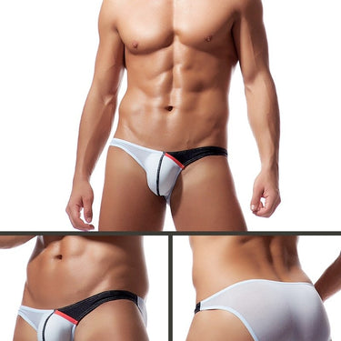 Sexy Men's Soft Breathable Transparent Silk Briefs Hips Up Underwear - SolaceConnect.com