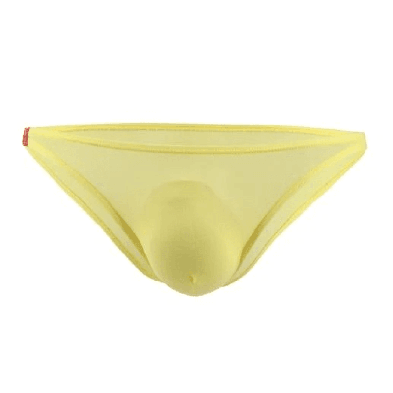 Sexy Men's Soft Silk Breathable Transparent Jockstrap Briefs Underwear ...