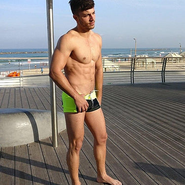 Sexy Men's Swim Boxer Briefs Surf Board Trunks Shorts Bathing Swimsuits  -  GeraldBlack.com