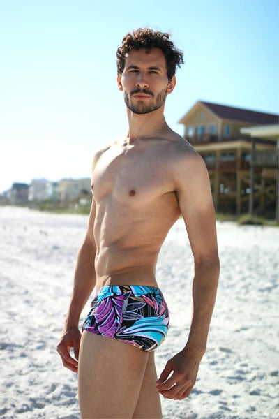 Sexy Men's Swim Boxers and Surf Board Shorts Swimwear with Low Waist - SolaceConnect.com