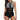 Sexy Mesh Striped and Solid Pattern One Piece Plus Size Trikini Swimming Suit  -  GeraldBlack.com