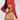 Sexy Micro Bikini Women Solid Red Push Up Turtleneck Mesh Long Sleeve Cover Up 3 Piece Swimsuit Swimwear  -  GeraldBlack.com