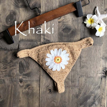 Sexy Micro Crochet Bikini Bottom Thong Underwear Swimwear Hand Knitting Bikini Swimsuit Mini Bikini Panty Bathing Suit  -  GeraldBlack.com