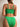 Sexy Push Up Bikini Set Women Green Ribbed Metal Strap Two Piece Swimsuit Bathing Suit High Waist Swimwear Beach Outfits  -  GeraldBlack.com