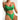 Sexy Push Up Bikini Set Women Green Ribbed Metal Strap Two Piece Swimsuit Bathing Suit High Waist Swimwear Beach Outfits  -  GeraldBlack.com