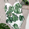 Sexy Push Up Monokini 1-Piece Underwire Printed Women's Swimwear with Belt  -  GeraldBlack.com