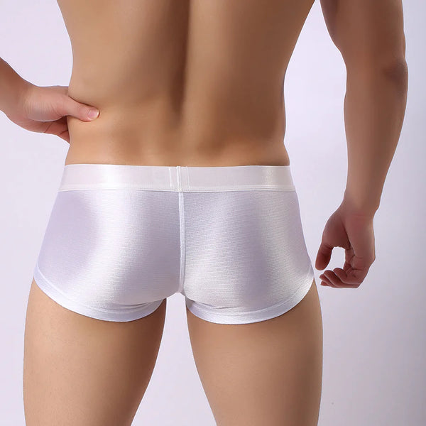 Sexy Silk Slips Bulge Pouch Comfortable Breathable Underwear for Men  -  GeraldBlack.com